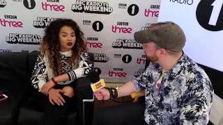 Ella Eyre Interview Pop Scoop BBC Radio 1s Big Weekend  Norwich 2015 [upl. by Mur]