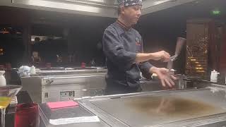 Hibachi chef loses his spatula food [upl. by Mik]