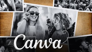 Comment faire un DIAPORAMA sur Canva Photos  Musique dans un style RETRO  Montage Vidéo Canva [upl. by Richter368]