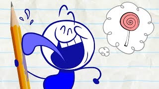 Pencilmate Steals Candy in LOLLIGAGS  Pencilmation Cartoons [upl. by Banquer]