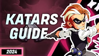 Brawlhalla Katars Combos amp Gameplay Guide 2024 [upl. by Airdnahs]