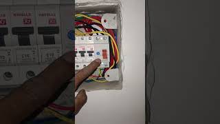 RCCB installation electrical jkindianelectrician [upl. by Rdnaskela251]