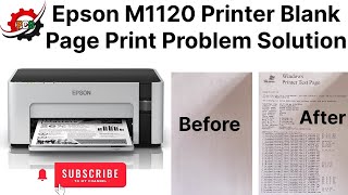 Epson M1120 Printer Printing Blank Pages Solution  Fix it Now [upl. by Ralfston]