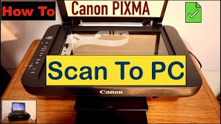 How To Scan Your Document From Canon Printer To Your PC [upl. by Kass]