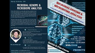 MICROBIAL GENOME amp MICROBIOME ANALYSIS 28072024 [upl. by Redmond]