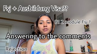 Answer to your Comments  Fsj And Ausbildung in Germany  Lisna Latheef [upl. by Kirven]