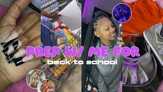 Back To School Prep  Maintenance Vlog  hair nails supply shopping packing  more [upl. by Lalittah]