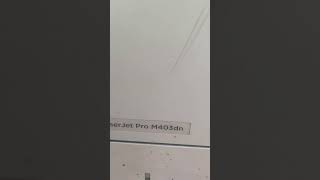 HP laser jet pro M403dn jam in cartridge area open frent door and clear viralvideo hpprinters [upl. by Ayiotal]