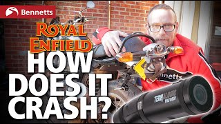 I got knocked off my Royal Enfield Interceptor 650  Dashcam crash [upl. by Nicolai]