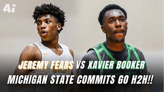 Jeremy Fears vs Xavier Booker Michigan State Commits GO AT IT⚔️ [upl. by Kaete]