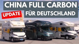 ANGRIFF China FULL CARBON 749t Wohnmobile in 2 Wochen in Deutschland auf dem Caravan Salon [upl. by Mcgaw]