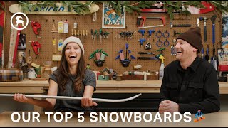 Best Boards of the Season Top 5 Snowboards [upl. by Medlin633]