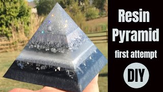 DIY Resin Pyramid  So Easy My First One [upl. by Ynabe]