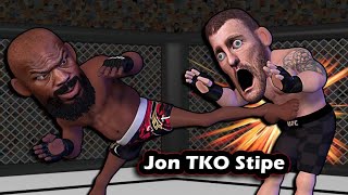 Jon Jones TKO Stipe at UFC 309 [upl. by Norraa523]