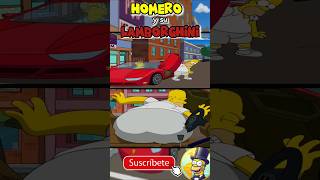 🚗 Homero Conduce un LAMBORGHINI 145 [upl. by Orlov]