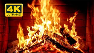 🔥 Cozy Fireplace 4K 12 HOURS Fireplace with Crackling Fire Sounds Crackling Fireplace 4K [upl. by Llewol525]