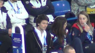 Sochi 2014 Stéphane Lambiel before VolosozharTrankov FS 00674 [upl. by Recor656]