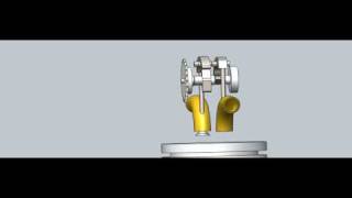 Compressed Air Engine Animation By Emmad khan and Gibran ALi [upl. by Zales]