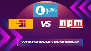 YARN vs NPM vs PNPM  full comparison [upl. by Ahaelam]