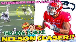 Study Seahawks did it again w UDFA LB Nelson Ceaser  DIVERSE Set of SKILLS [upl. by Rudich]