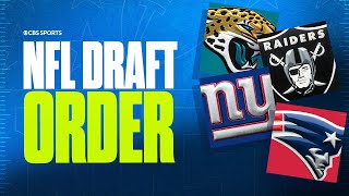 UPDATED 2025 NFL Draft Order Jags hold first overall pick for third time in 5 seasons [upl. by Licna]