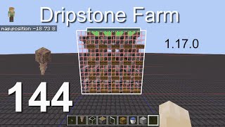 How to build a Stackable Dripstone Farm 1170  Minecraft Bedrock Tutorials144 [upl. by Aihsenek]