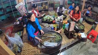 Making cheroot at Inpaw Khone Village in Inle Lake Myanmar [upl. by Ahsienod78]