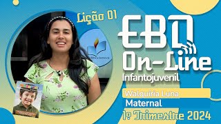 EBD  Lição 01 Maternal 1º Trimestre de 2024  30012024  Ieadalpe  Como Tudo Começou [upl. by Zeba]