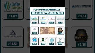 Top 10 fundamentally strong penny stocks  share market for beginners Stocks marketgram03 2024 [upl. by Einra]