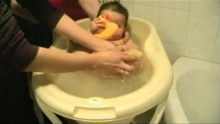 Baby baden Video  babyfande [upl. by Nalyr]