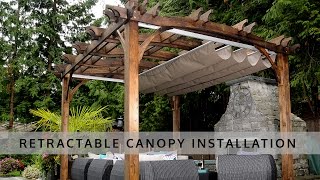 Retractable Pergola Canopy Installation  OLT [upl. by Lam]