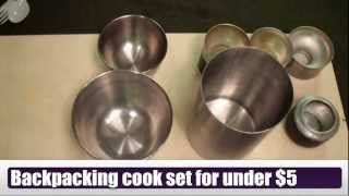 Backpacking cook set for under 5 [upl. by Pasquale911]