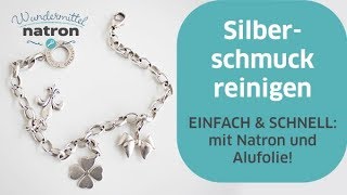 Wie SILBERSCHMUCK reinigen mit Natron [upl. by Enyleuqcaj]