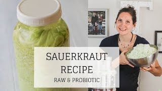 Sauerkraut Recipe  GAPS DIET RECIPES STAGE 1  Bumblebee Apothecary [upl. by Arimahs]