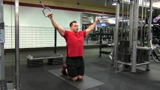 Kneeling Cable Crossover Lat Pull Down [upl. by Umeko]