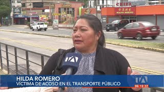 Mujeres quiteñas denuncian constantemente acoso en el transporte público [upl. by Dnaleel]