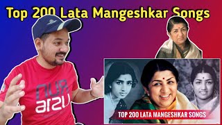 Reaction to Lata Mangeshkar top 200 songs l Random Ranging l SangeetVerse l yt pahadi reaction [upl. by Elleret]