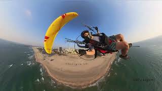 Ashdod paramotor flight [upl. by Ecidna972]