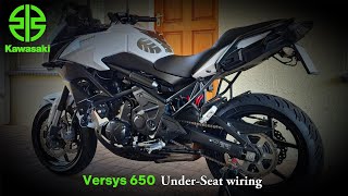 Kawasaki Versys 650 underseat wiring [upl. by Steffen]