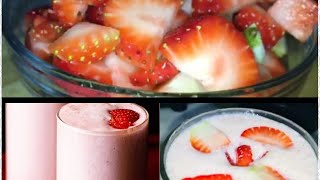 ഒരു കിടിലൻ StraWBeerY MilkSHake😋GuYs MUst tRy😋😋🥰viral dubailife milkshake youtube trending ❤ [upl. by Atinauj]