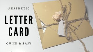 Letter card design  diy  letter card ideas  card making diy lettercard viral [upl. by Atener435]