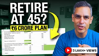 The EXCEL SHEET for a 6 CRORE Retirement Plan  Ankur Warikoo Hindi [upl. by Onirefez]