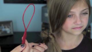 ازاي اعمل فيونكه في شعري خطوه بخطوه  How to make Ponytail Bow [upl. by Pollitt]