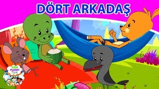 DÖRT ARKADAŞ  Masal Dinle Türkçe  Türkçe çocuk masalları izle 2019  Türkçe Peri Masallar [upl. by Phylis]