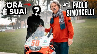 CONSEGNO LAPRILIA RS250 AL VINCITORE ❤️ CON PAOLO SIMONCELLI🔥 [upl. by Akimot]