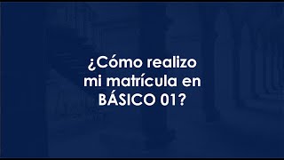 MATRÍCULAS BASICO 01 TUTORIAL [upl. by Coulter512]