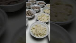 日曜限定！神社の境内にある１杯200円の美味しいうどん（田村神社日曜市うどん） [upl. by Bennir]