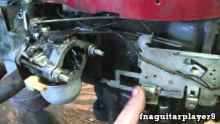 How Throttle and Choke Linkage is Setup on a Briggs 2 piece Carburetor NEW ENGINE [upl. by Baptlsta]