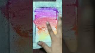 Drawing sunset with bird drawing sunset art short [upl. by Atisor870]