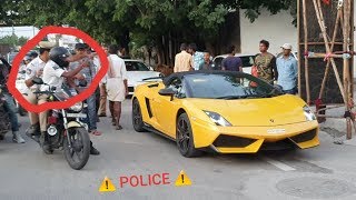 SUPER CARS IN INDIAHyderabad  AUGUST 2019 Lamborghini EVOSVJURUS [upl. by Ettenwad]